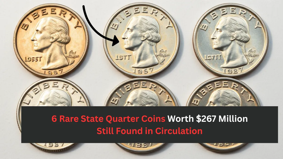 6 Rare State Quarter Coins Worth $267 Million Still Found in Circulation