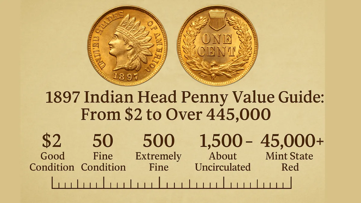 1897 Indian Head Penny Value Guide: From $2 to Over $45,000