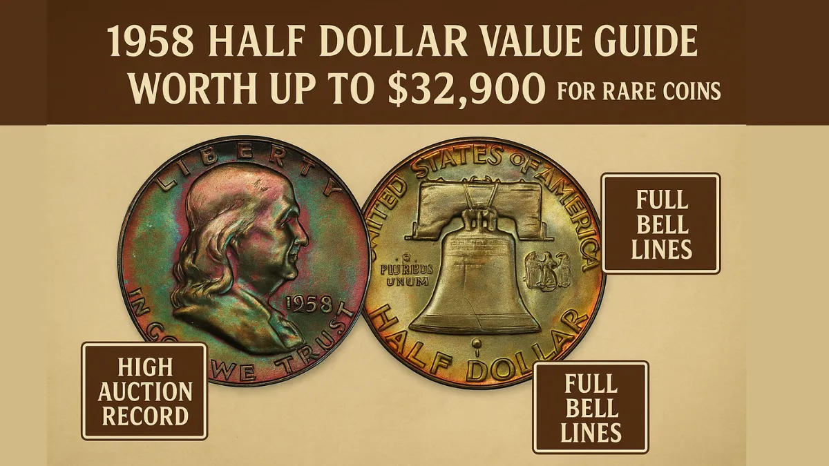 1958 Half Dollar Value Guide: Worth Up to $32,900 for Rare Coins